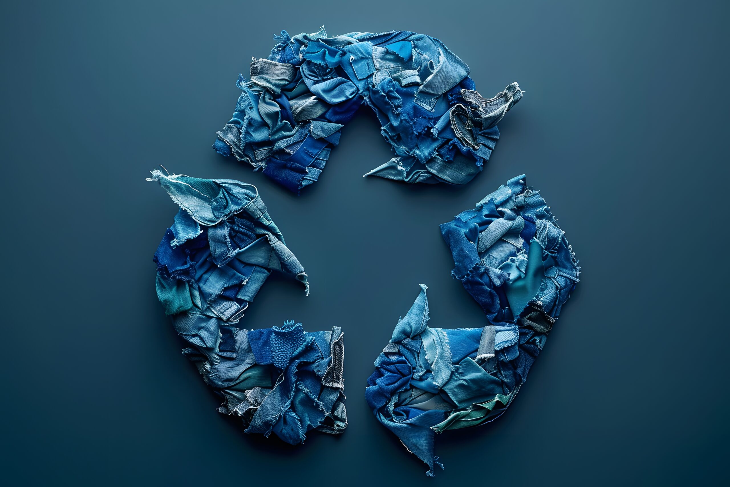 Blue Recycle Symbol