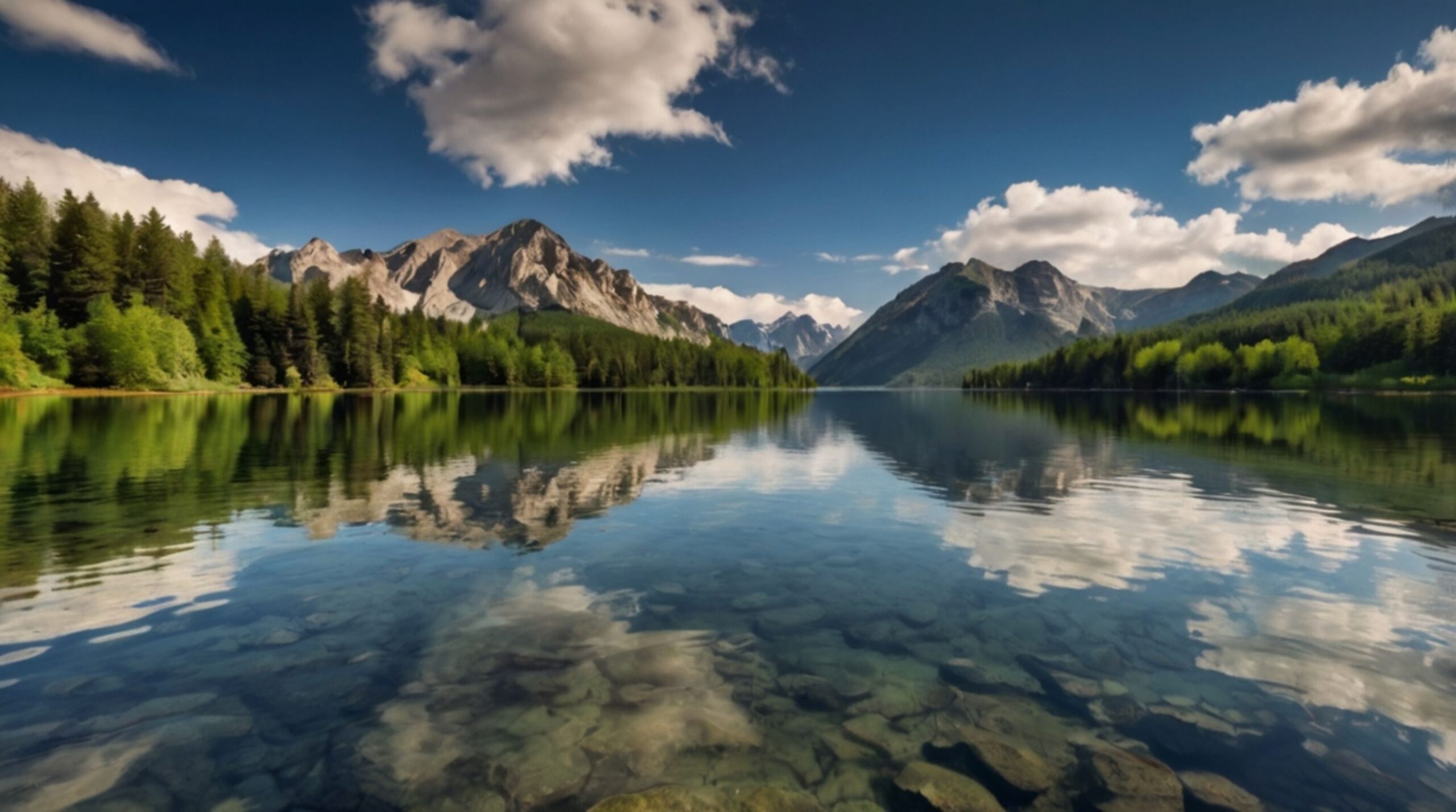 calm lagoon water